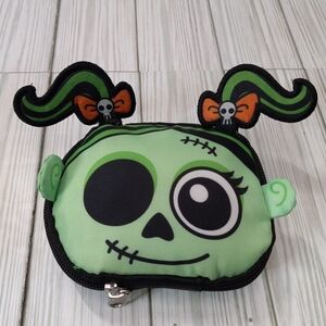 Justice Polka Dot Halloween Zombie Girl Trick Or Treat Foldable Compact Bag